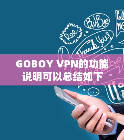GOBOY VPN的功能说明可以总结如下