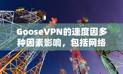 GooseVPN的速度因多种因素影响,包括网络拥塞、路由器延迟、网络拓扑和中心站响应等。以下是对GooseVPN速度的分析