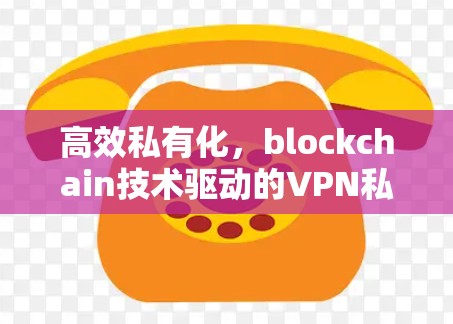 高效私有化，blockchain技术驱动的VPN私有化方案