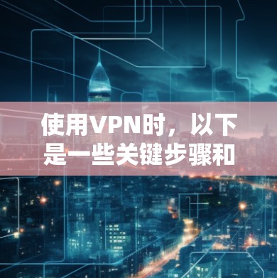 使用VPN时，以下是一些关键步骤和注意事项
